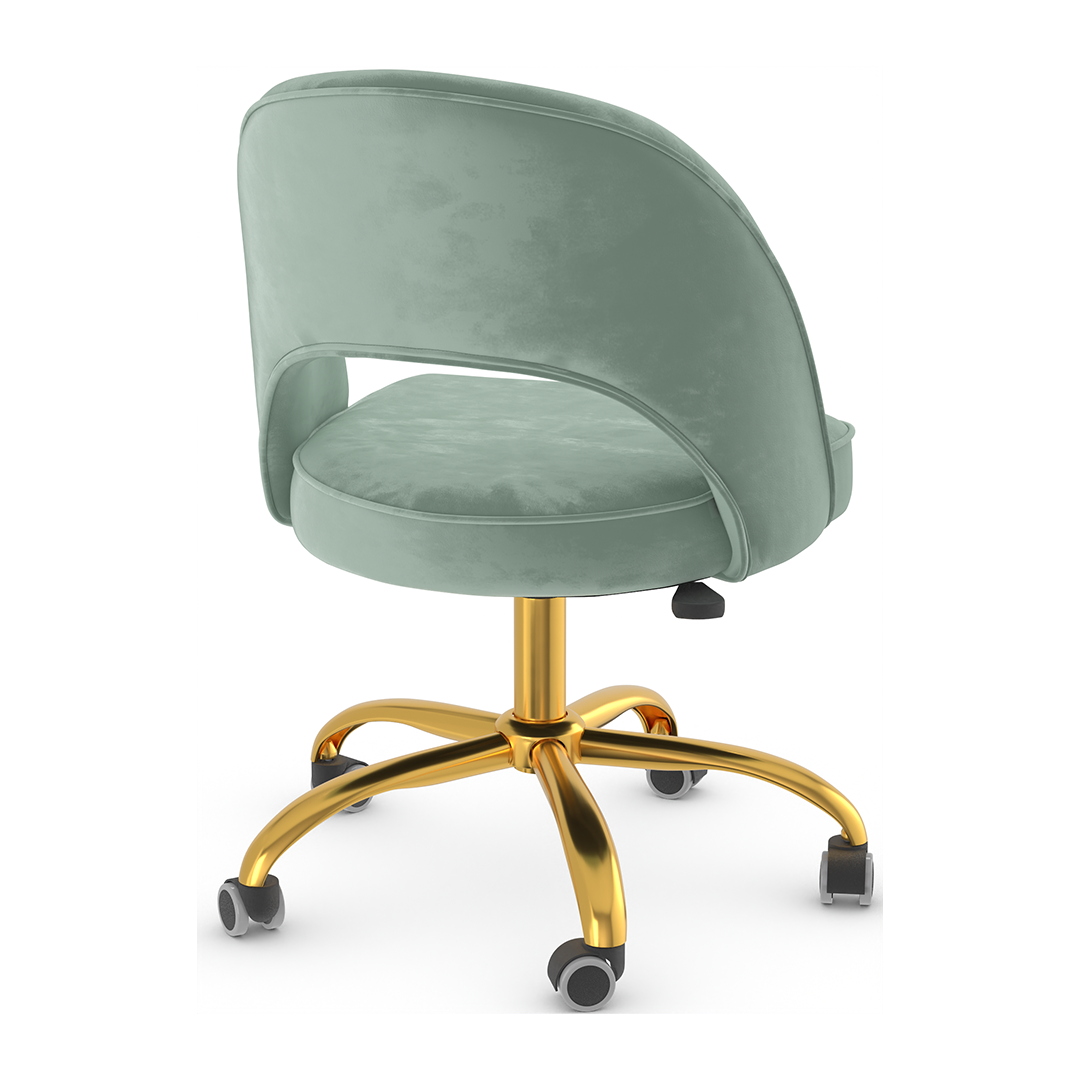 Velvet Home And Office Chair - Sandley
