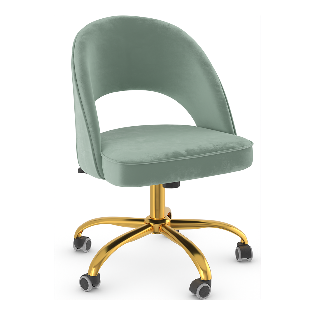 Velvet Home And Office Chair - Sandley