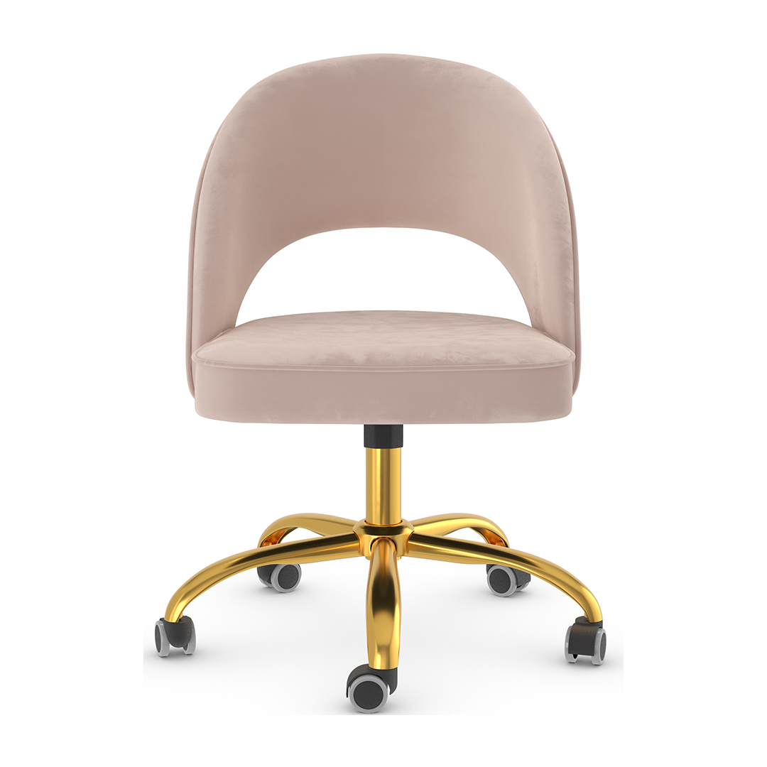 Velvet Home And Office Chair - Sandley