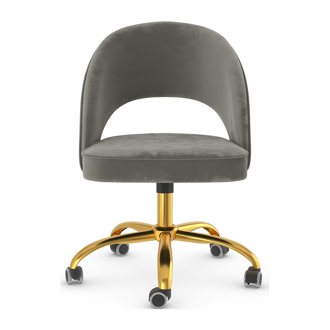 Velvet Home And Office Chair - Sandley