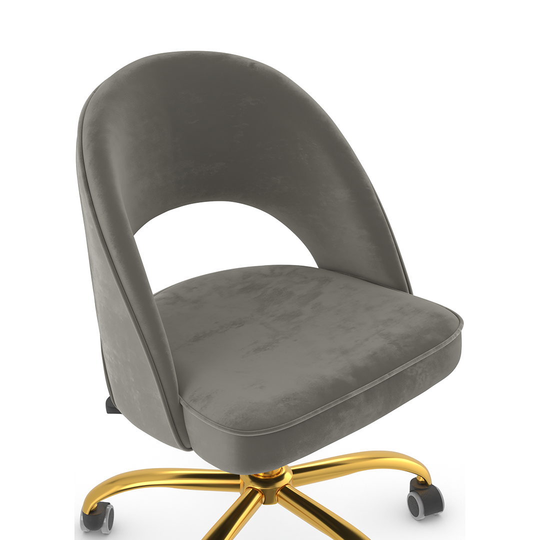 Velvet Home And Office Chair - Sandley