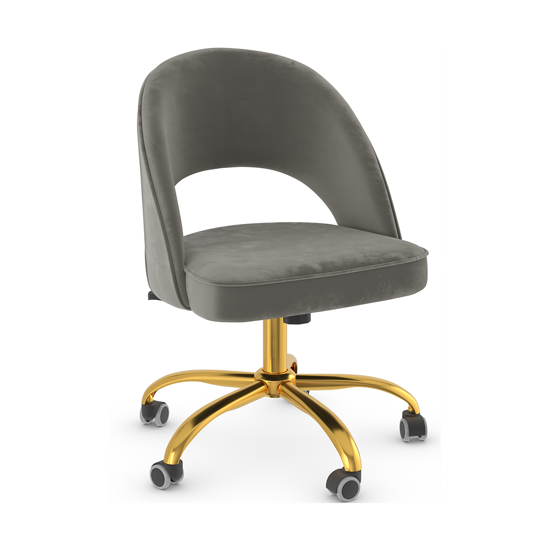 Velvet Home And Office Chair - Sandley