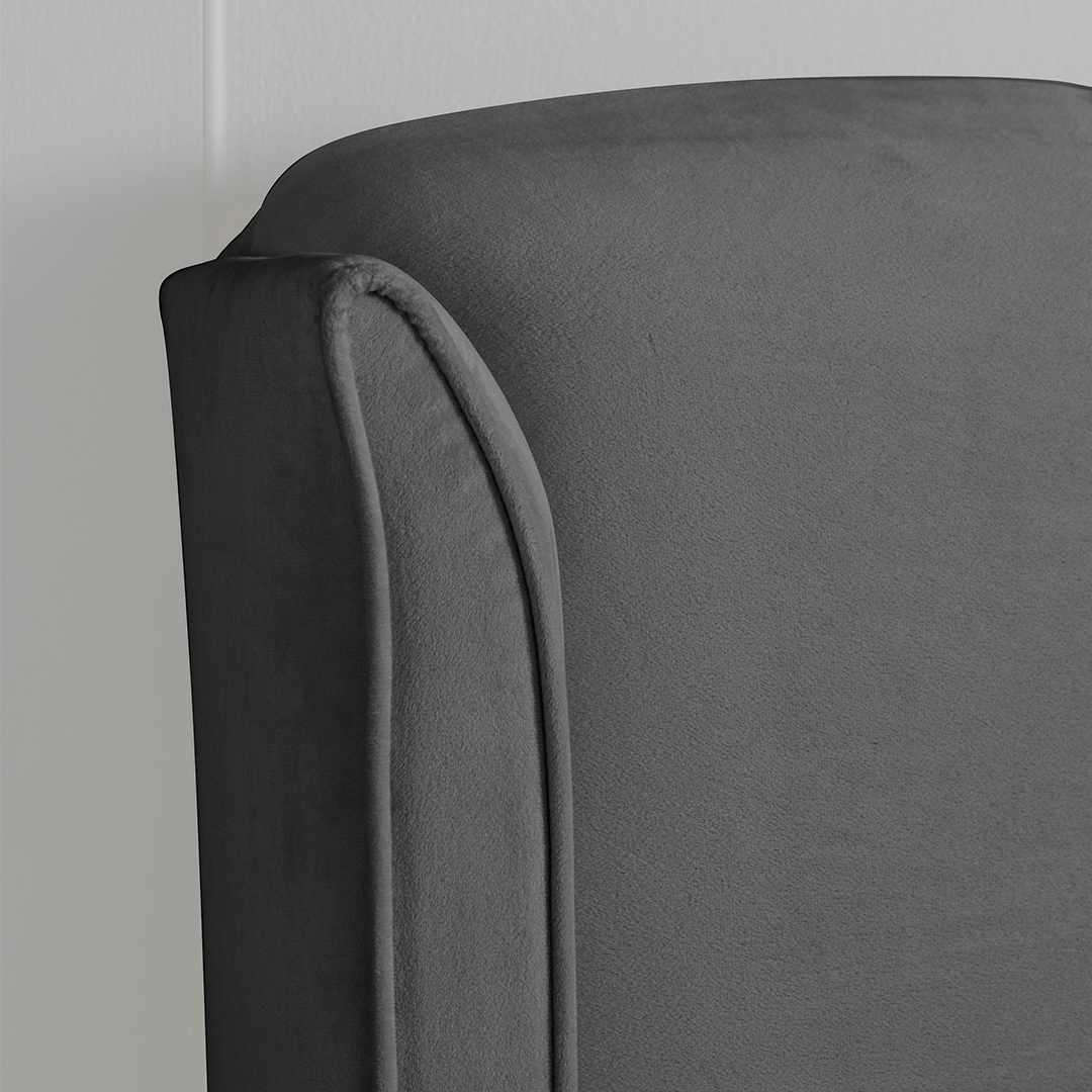 Velvet Ottoman Storage Double Bed - Aurora