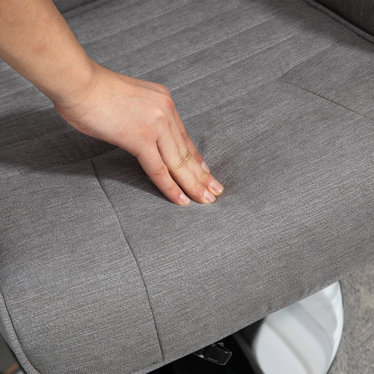 Velvet Recliner Chair 69cm Wide With Footstool - Velmora