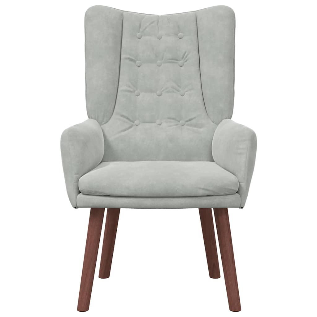 Velvet Relaxing Accent Chair 63cm Wide - Vantage Home