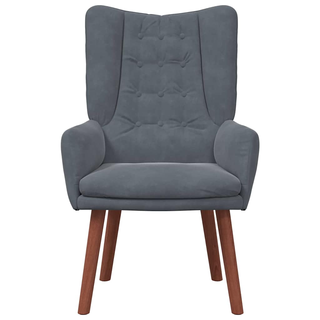Velvet Relaxing Accent Chair 63cm Wide - Vantage Home