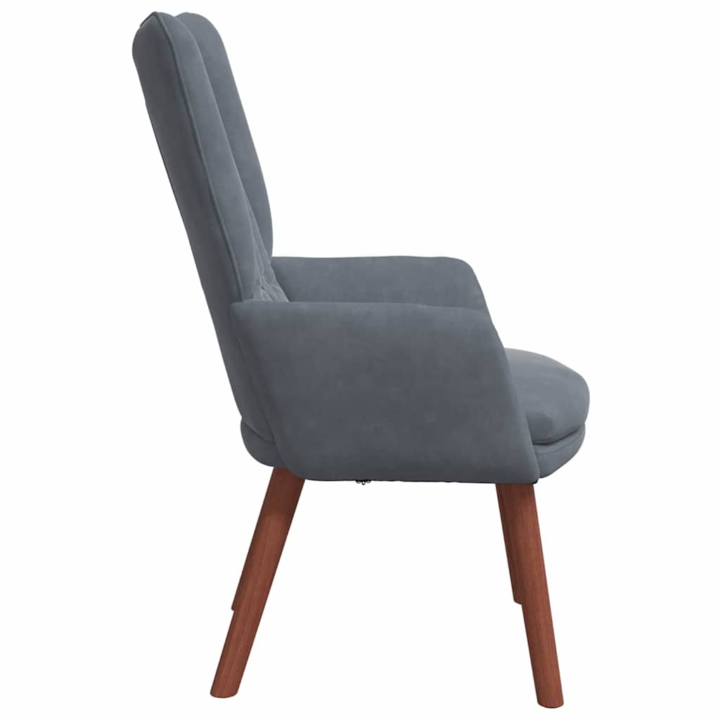 Velvet Relaxing Accent Chair 63cm Wide - Vantage Home
