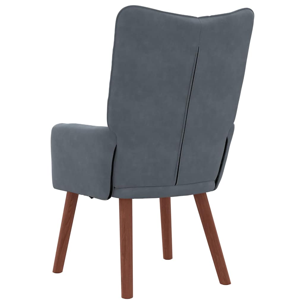 Velvet Relaxing Accent Chair 63cm Wide - Vantage Home