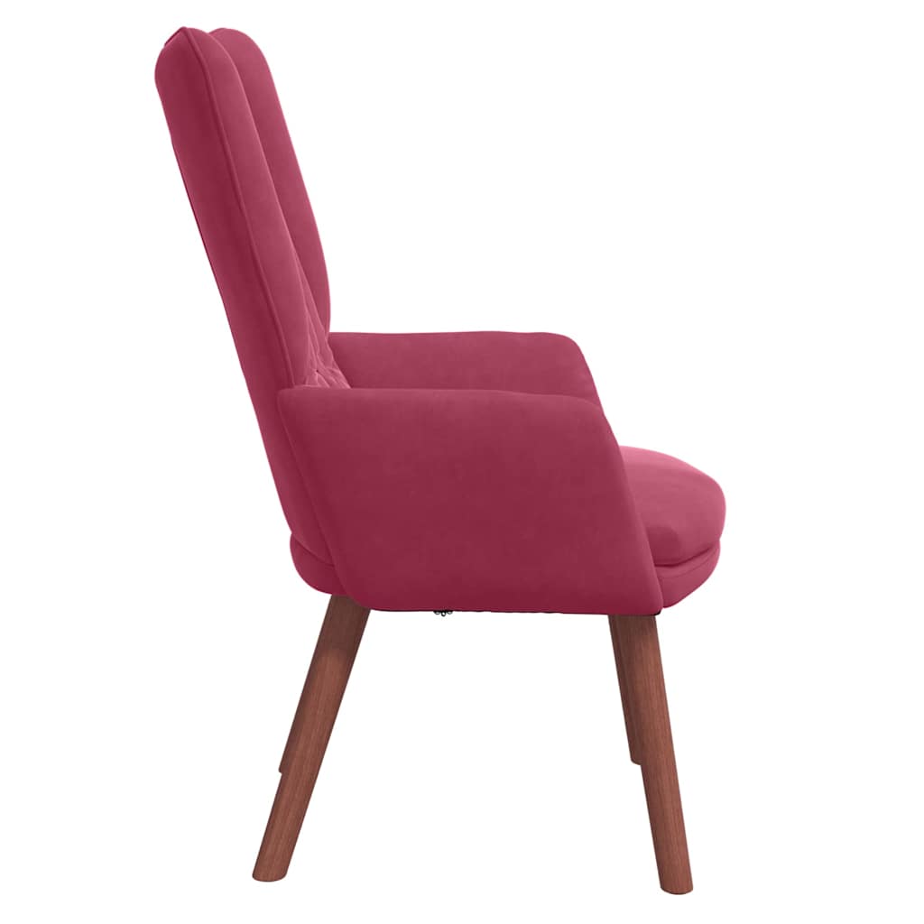 Velvet Relaxing Accent Chair 63cm Wide - Vantage Home