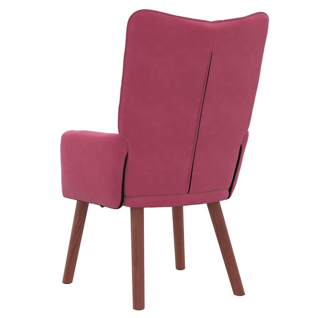 Velvet Relaxing Accent Chair 63cm Wide - Vantage Home
