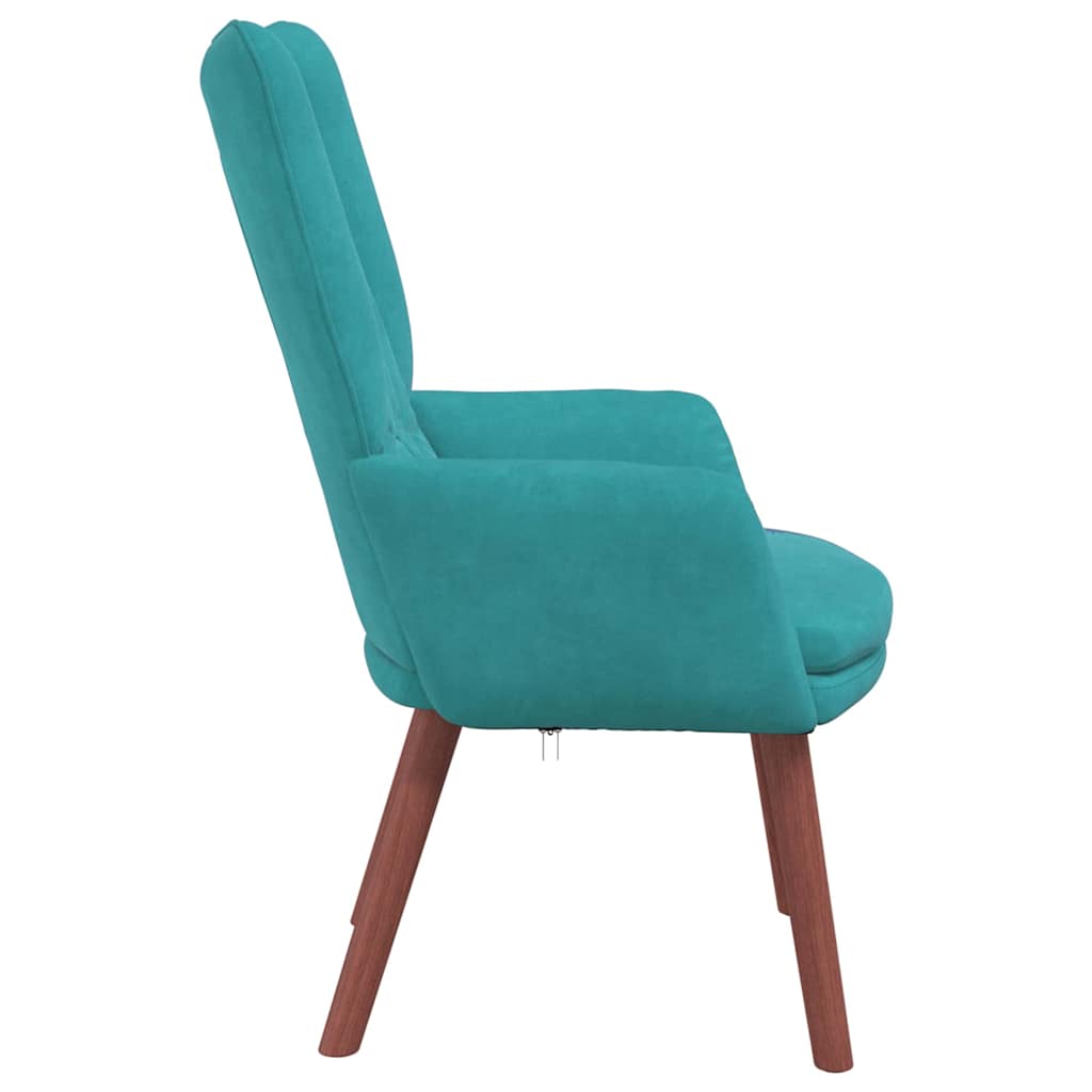 Velvet Relaxing Accent Chair 63cm Wide - Vantage Home