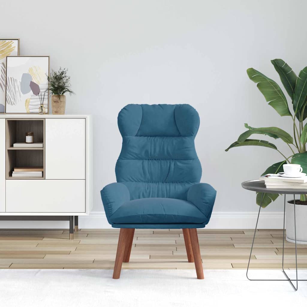 Velvet Relaxing Accent Chair 69cm Wide - Vantage Home