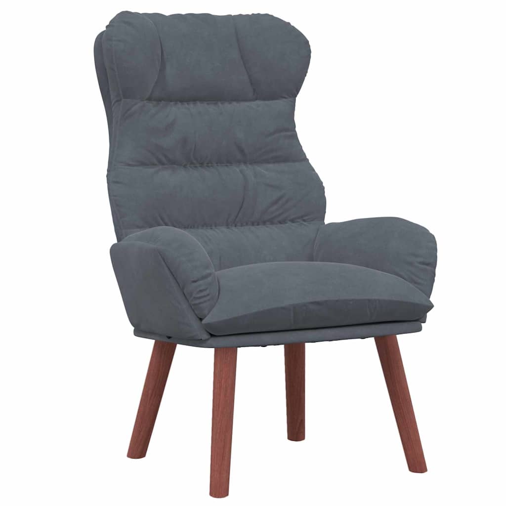 Velvet Relaxing Accent Chair 69cm Wide - Vantage Home
