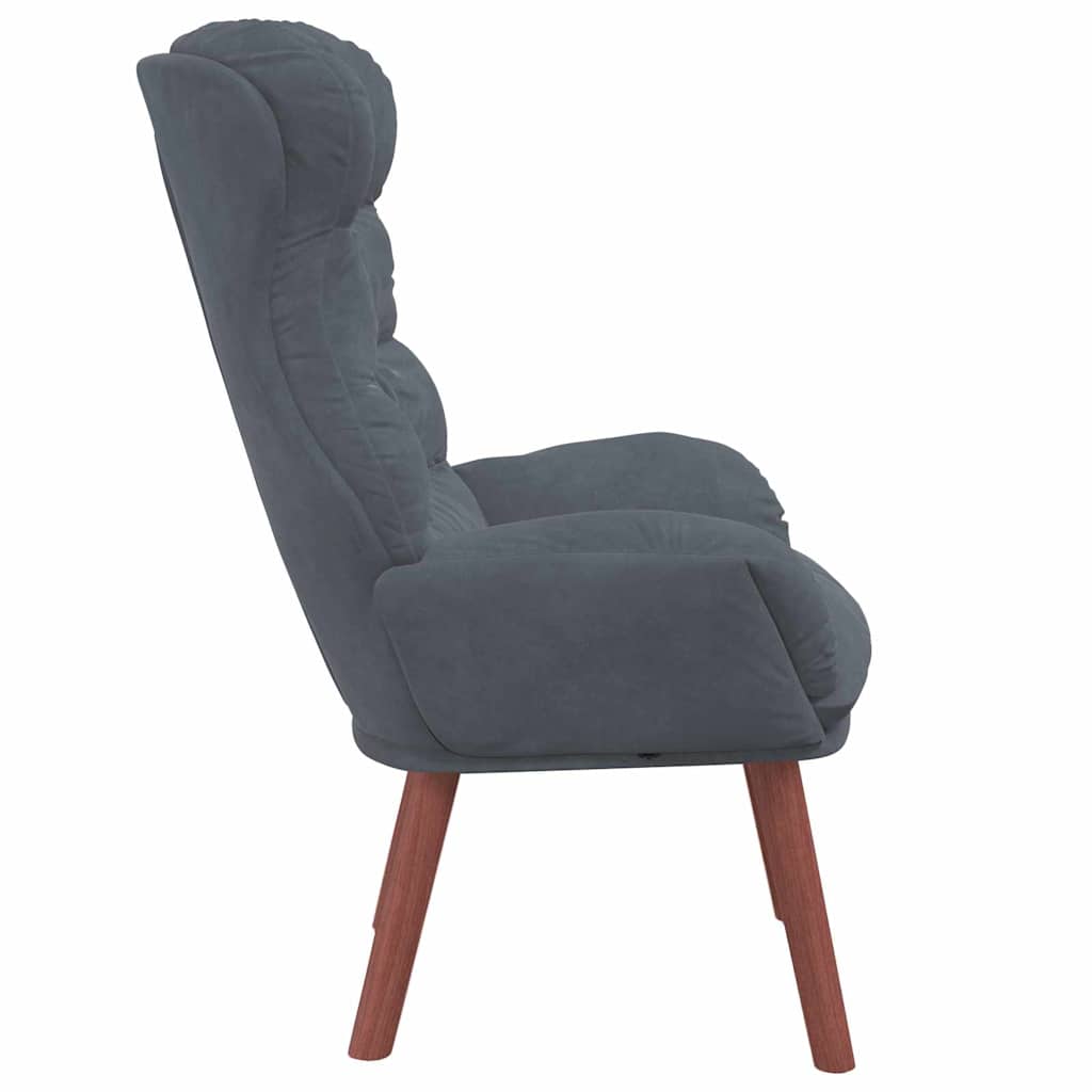 Velvet Relaxing Accent Chair 69cm Wide - Vantage Home