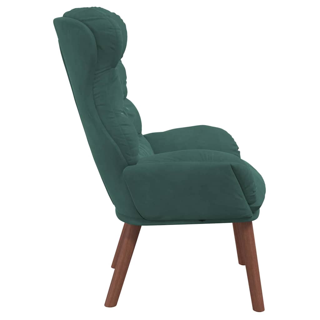 Velvet Relaxing Accent Chair 69cm Wide - Vantage Home