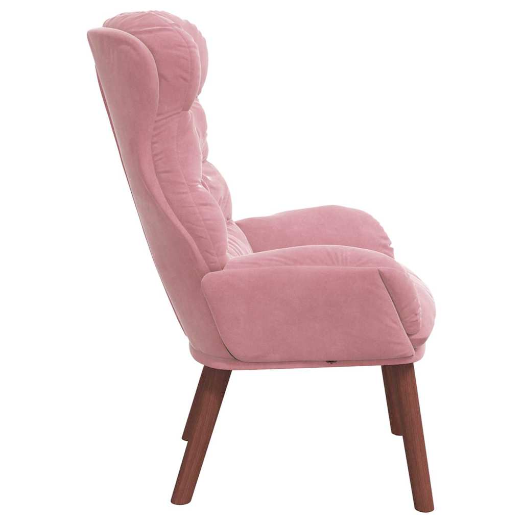 Velvet Relaxing Accent Chair 69cm Wide - Vantage Home
