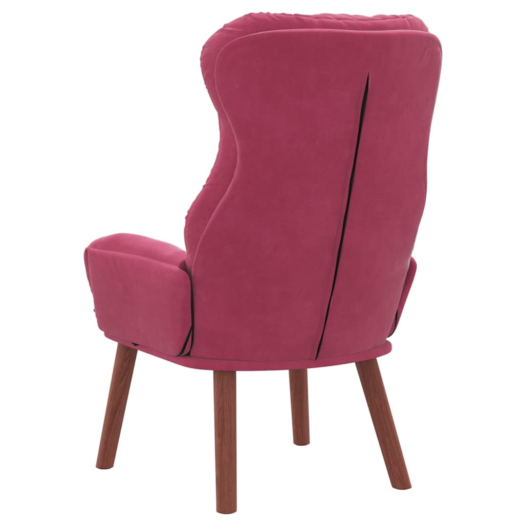 Velvet Relaxing Accent Chair 69cm Wide - Vantage Home