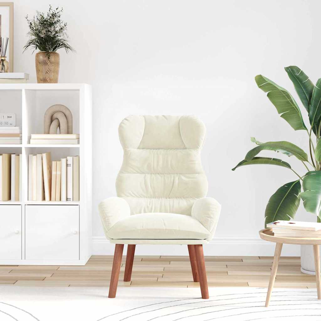 Velvet Relaxing Accent Chair 69cm Wide - Vantage Home