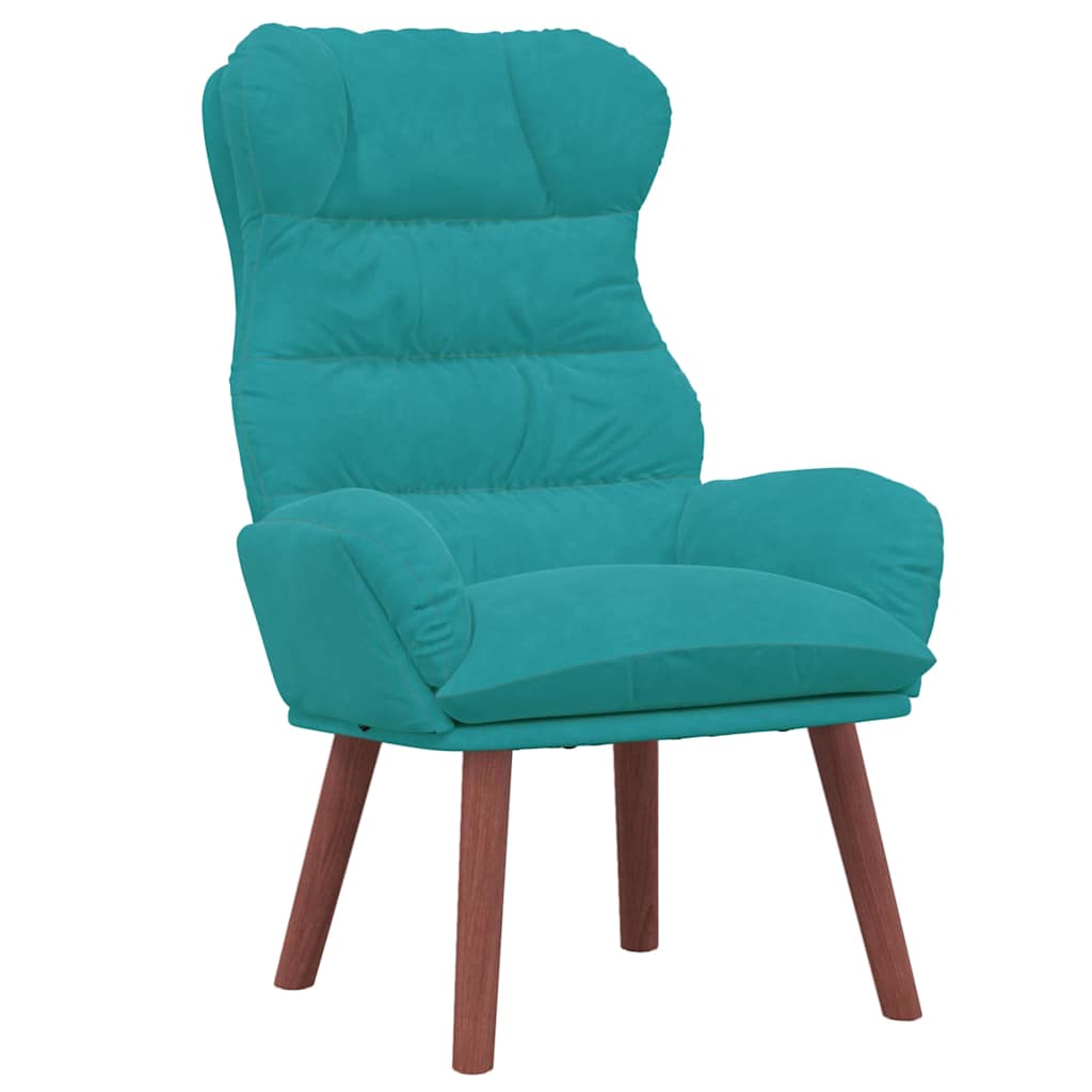 Velvet Relaxing Accent Chair 69cm Wide - Vantage Home