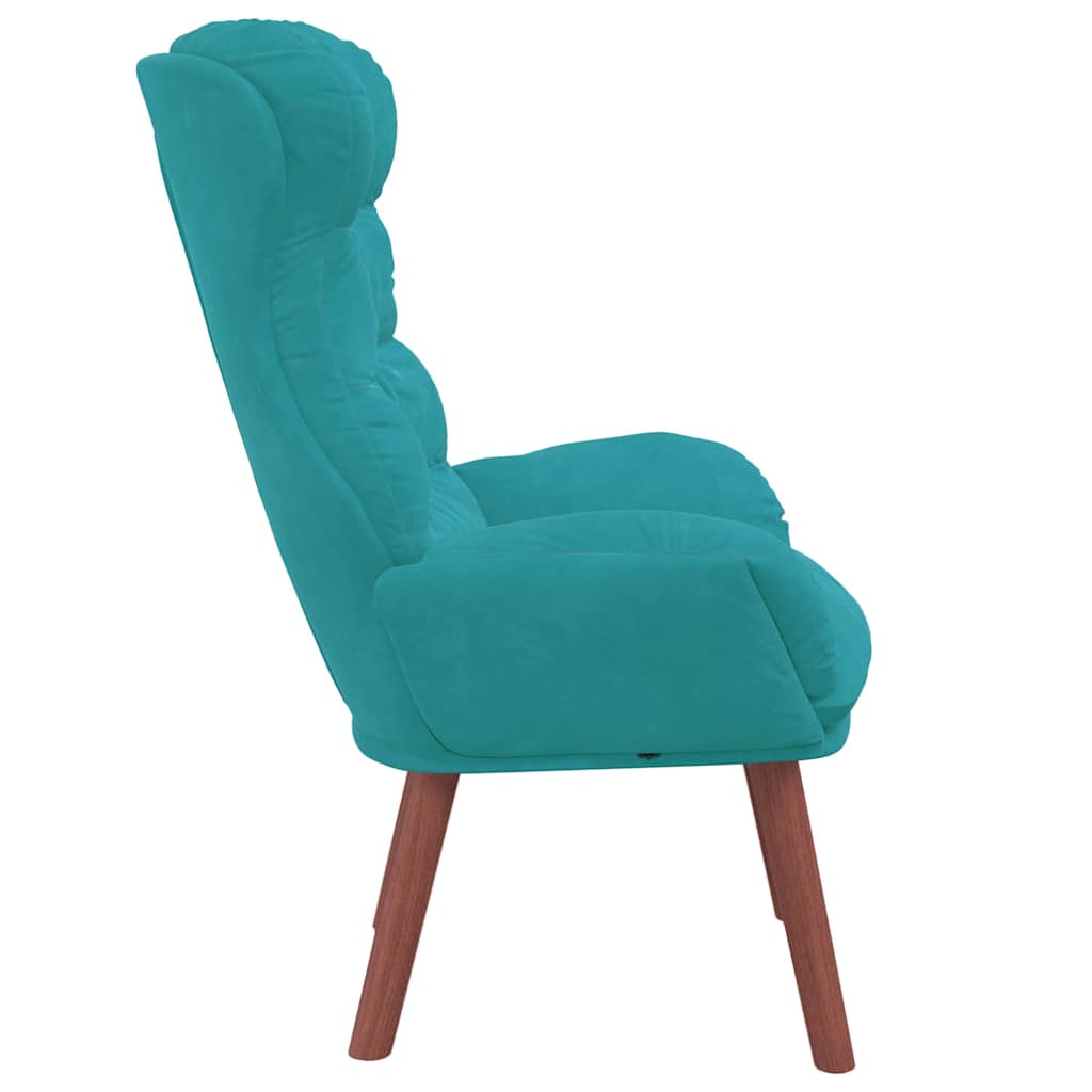 Velvet Relaxing Accent Chair 69cm Wide - Vantage Home