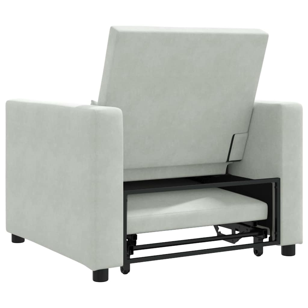 Velvet Sofa Bed 1 Seater 90cm Wide - Vantage Home