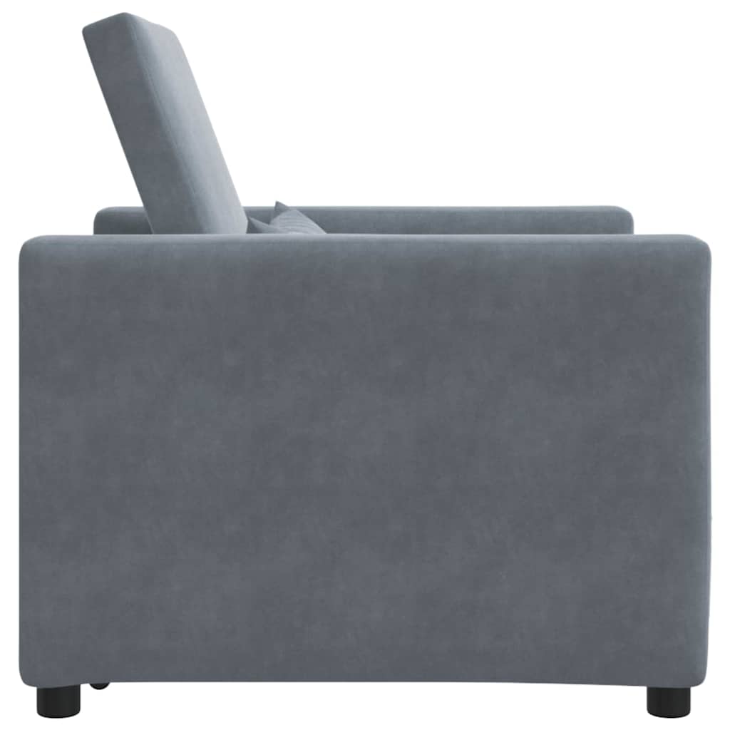 Velvet Sofa Bed 1 Seater 90cm Wide - Vantage Home
