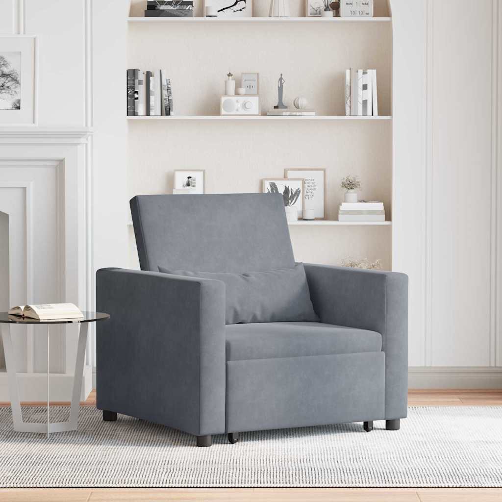 Velvet Sofa Bed 1 Seater 90cm Wide - Vantage Home