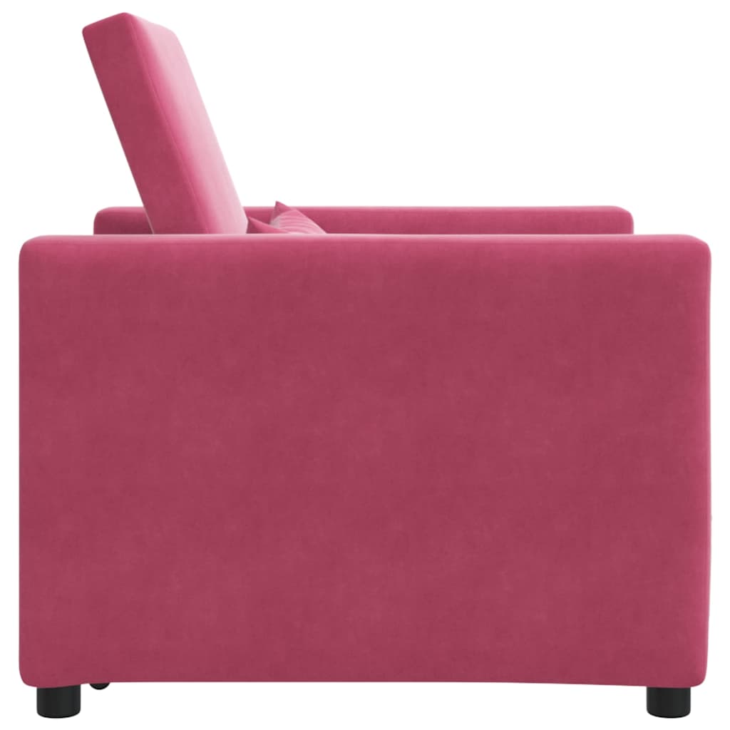 Velvet Sofa Bed 1 Seater 90cm Wide - Vantage Home
