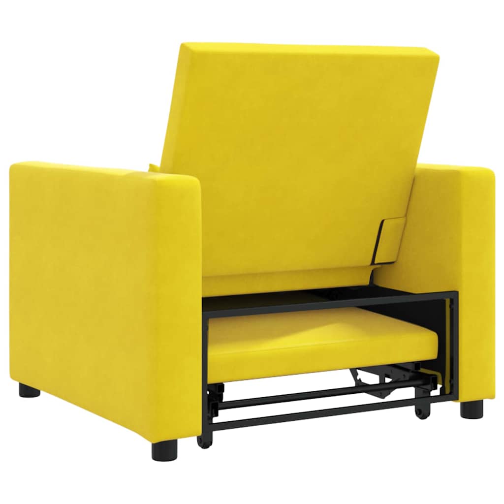 Velvet Sofa Bed 1 Seater 90cm Wide - Vantage Home