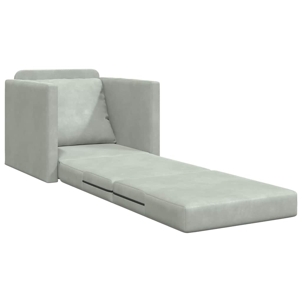 Velvet Sofa Bed 1 Seater - Vantage Home