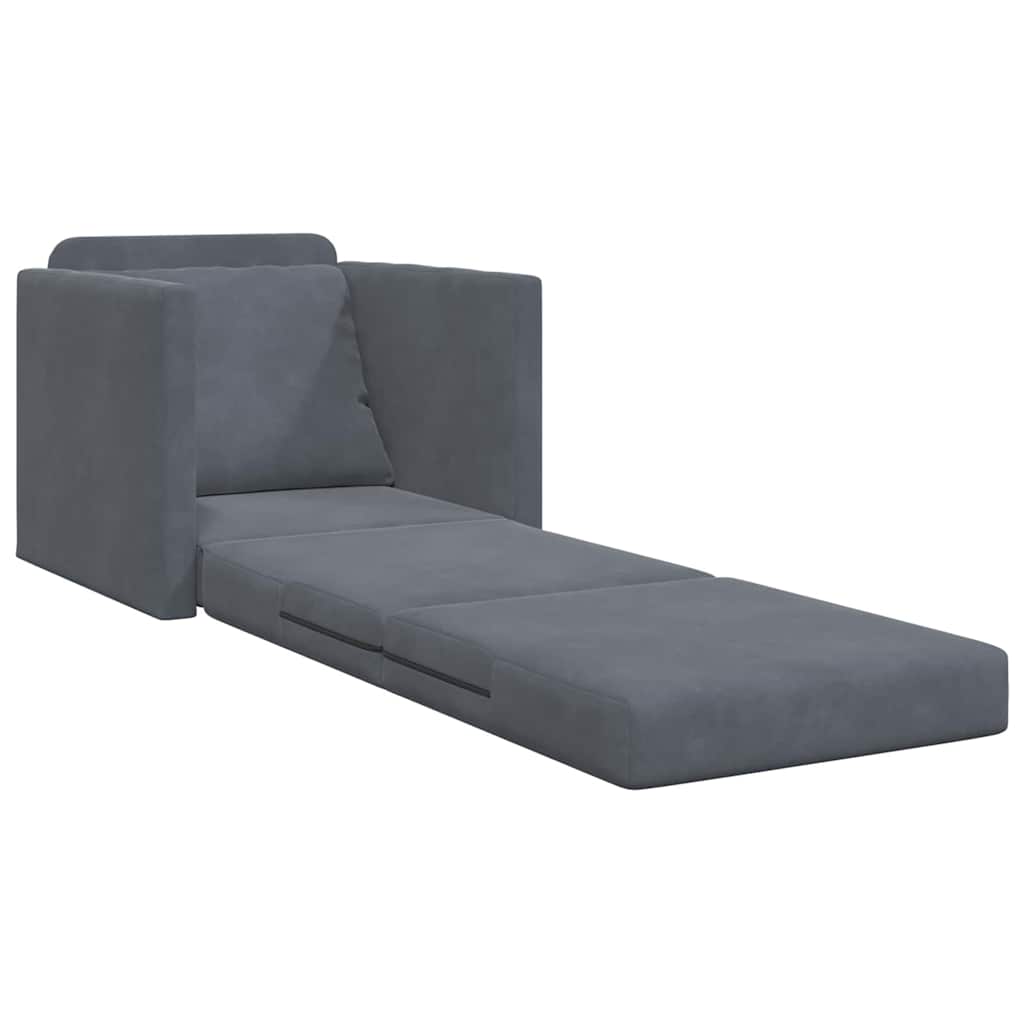 Velvet Sofa Bed 1 Seater - Vantage Home
