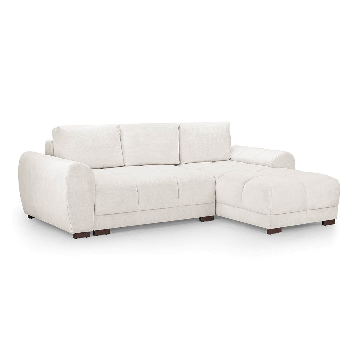 Velvet Sofa Bed Universal Corner - Azzuro