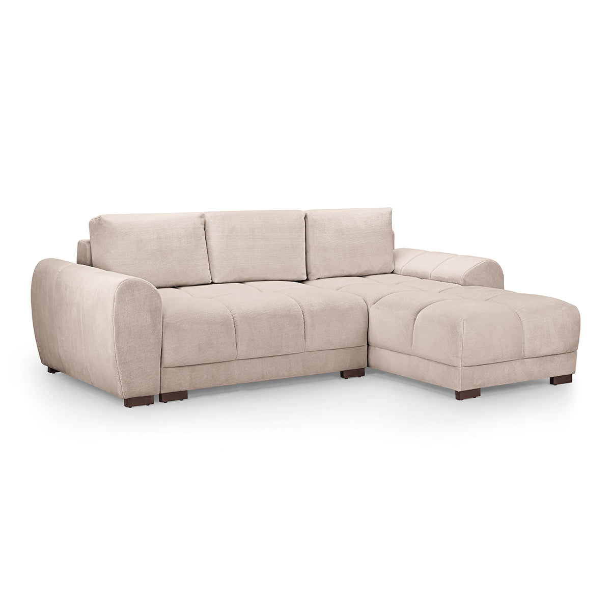 Velvet Sofa Bed Universal Corner - Azzuro