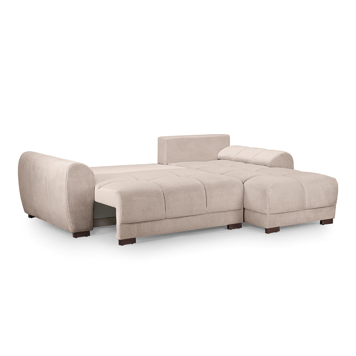 Velvet Sofa Bed Universal Corner - Azzuro