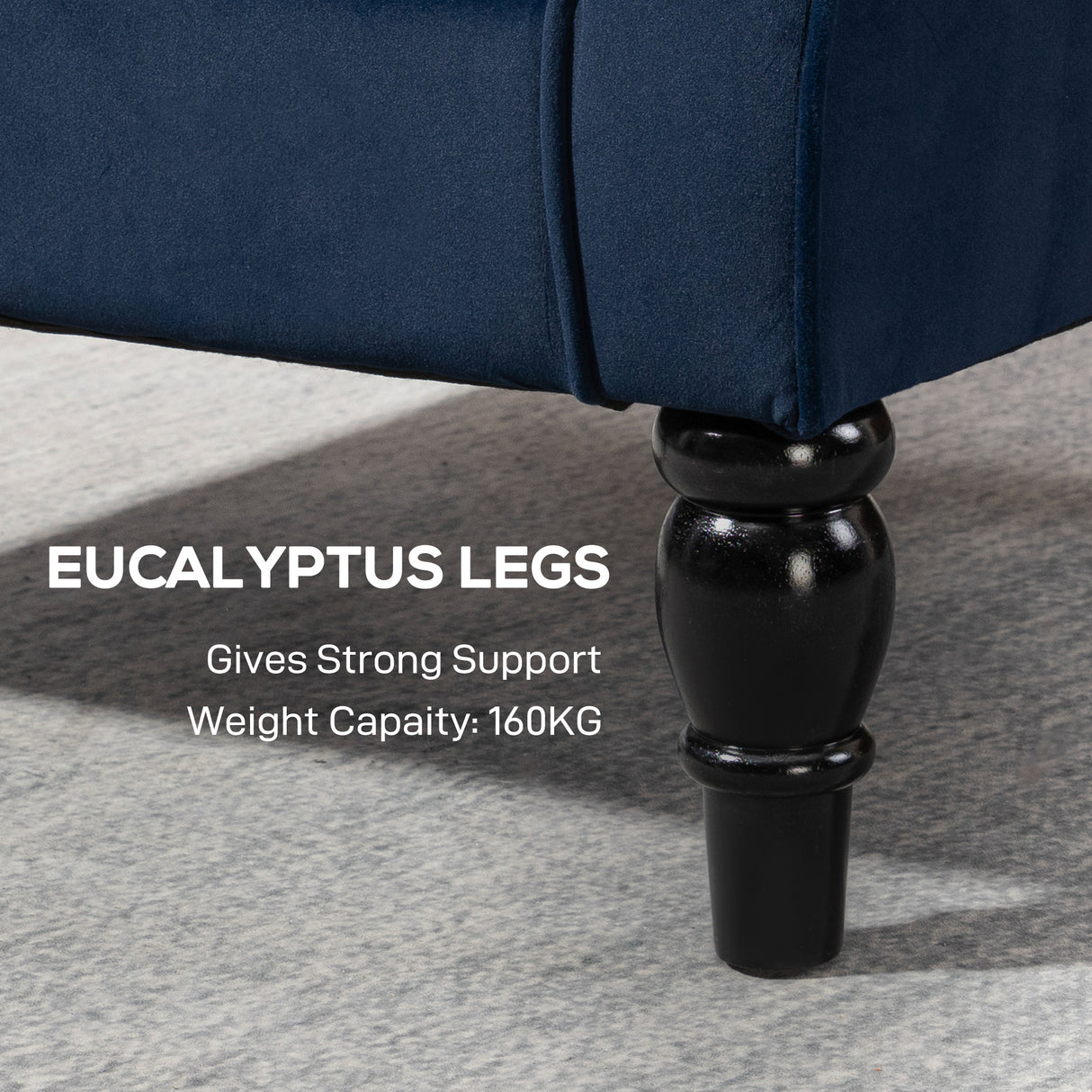 Velvet Wingback Occasional Chair 74cm Wide - Velmora