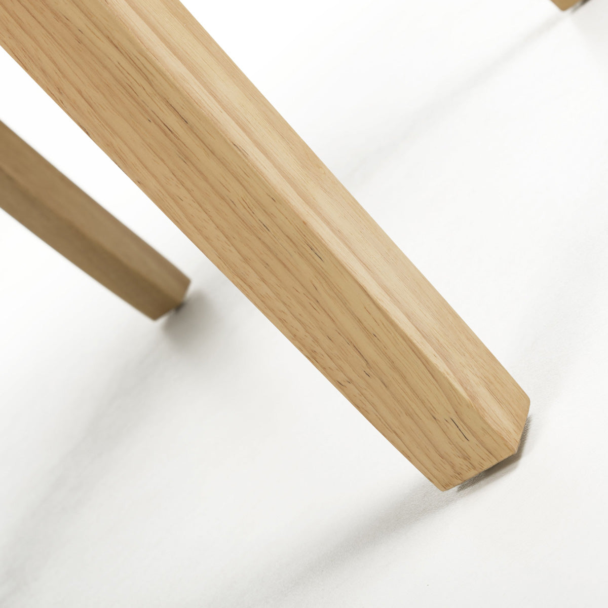 Waffle Flax Effect Fabric Dining Chairs in Set Of 2 With Natural Legs - Moseley