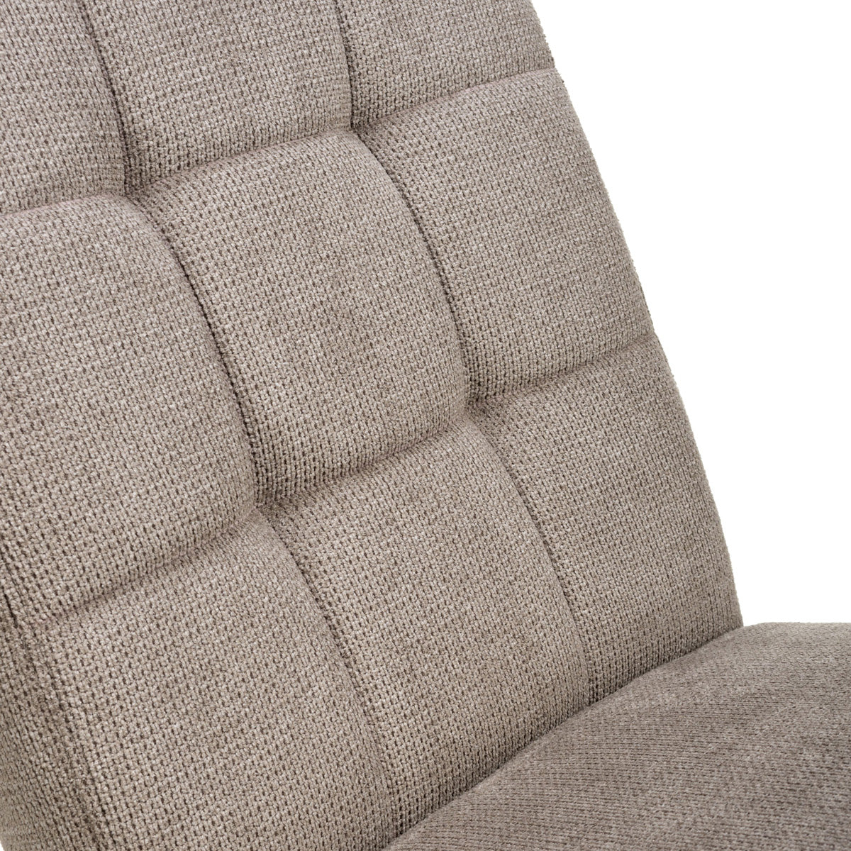 Waffle Flax Effect Fabric Dining Chairs in Set Of 2 With Natural Legs - Moseley