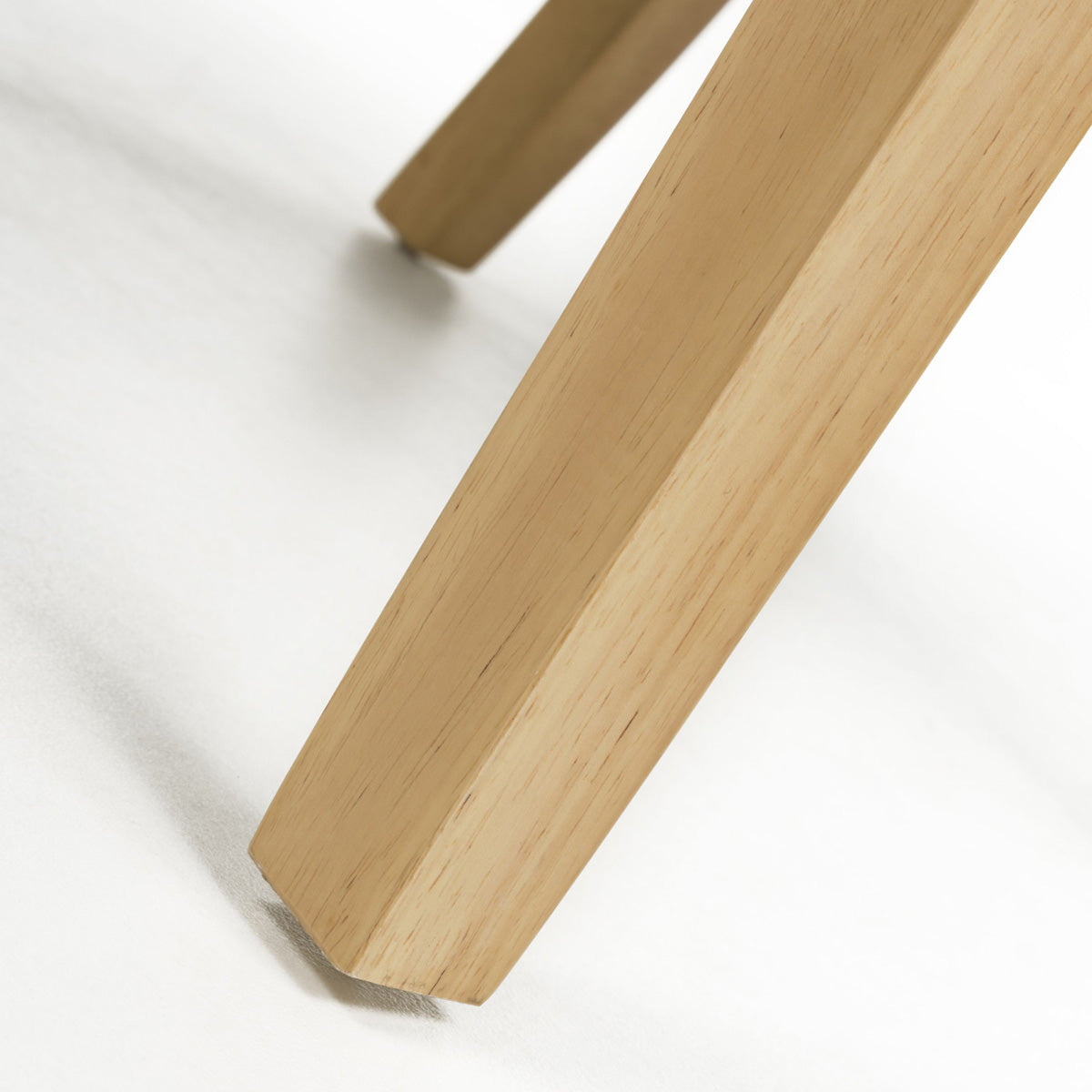 Waffle Flax Effect Fabric Dining Chairs in Set Of 2 With Natural Legs - Moseley