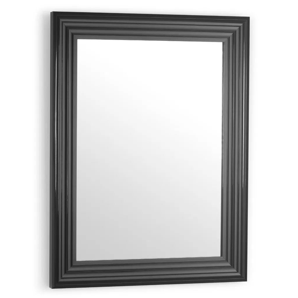Wall Mirror 85cm High With Wooden Frame - Tokyo