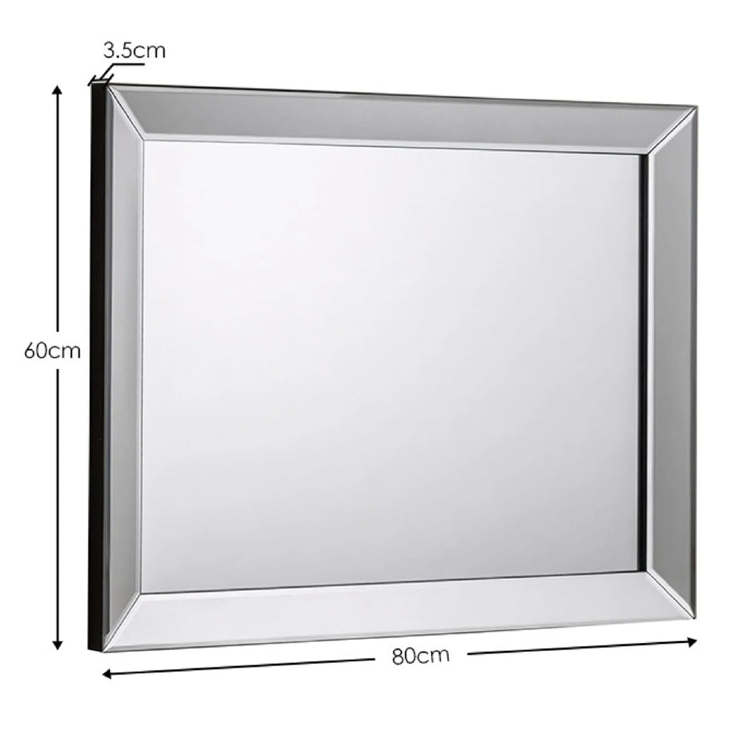 Wall Mirror With Bevelled Edges Rectangular - Soprano