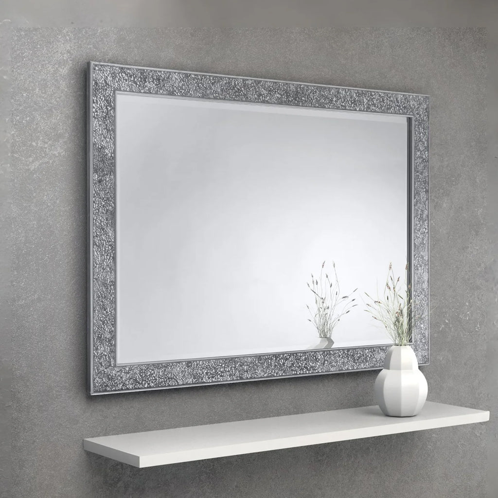 Wall Mirror With Glass Fragment Frame Rectangular - Staccato