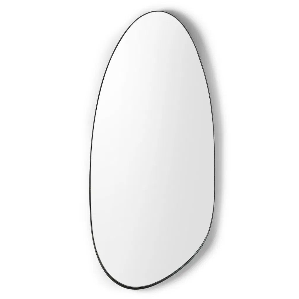 Wall Mirror Organic Shaped With Metal Frame - Rushmore