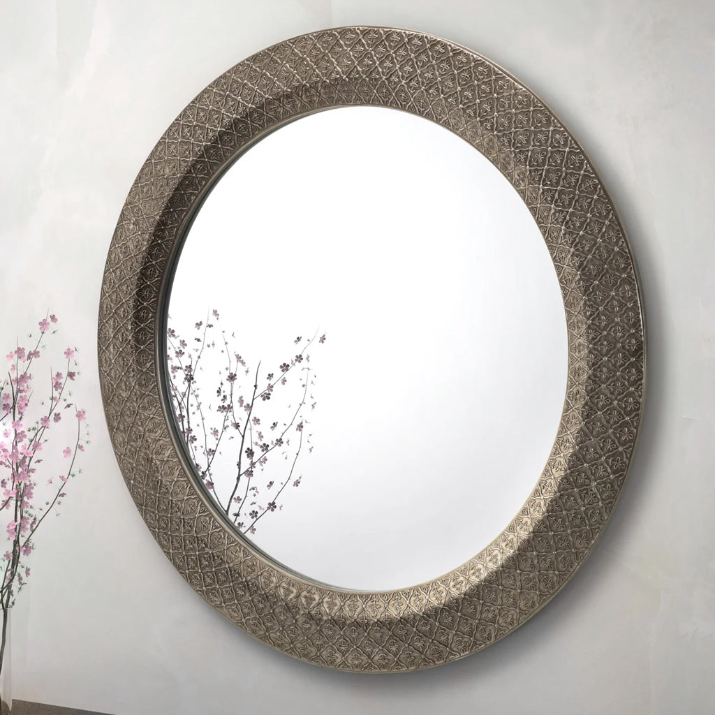 Wall Mirror Traditional Large Round - Cadence