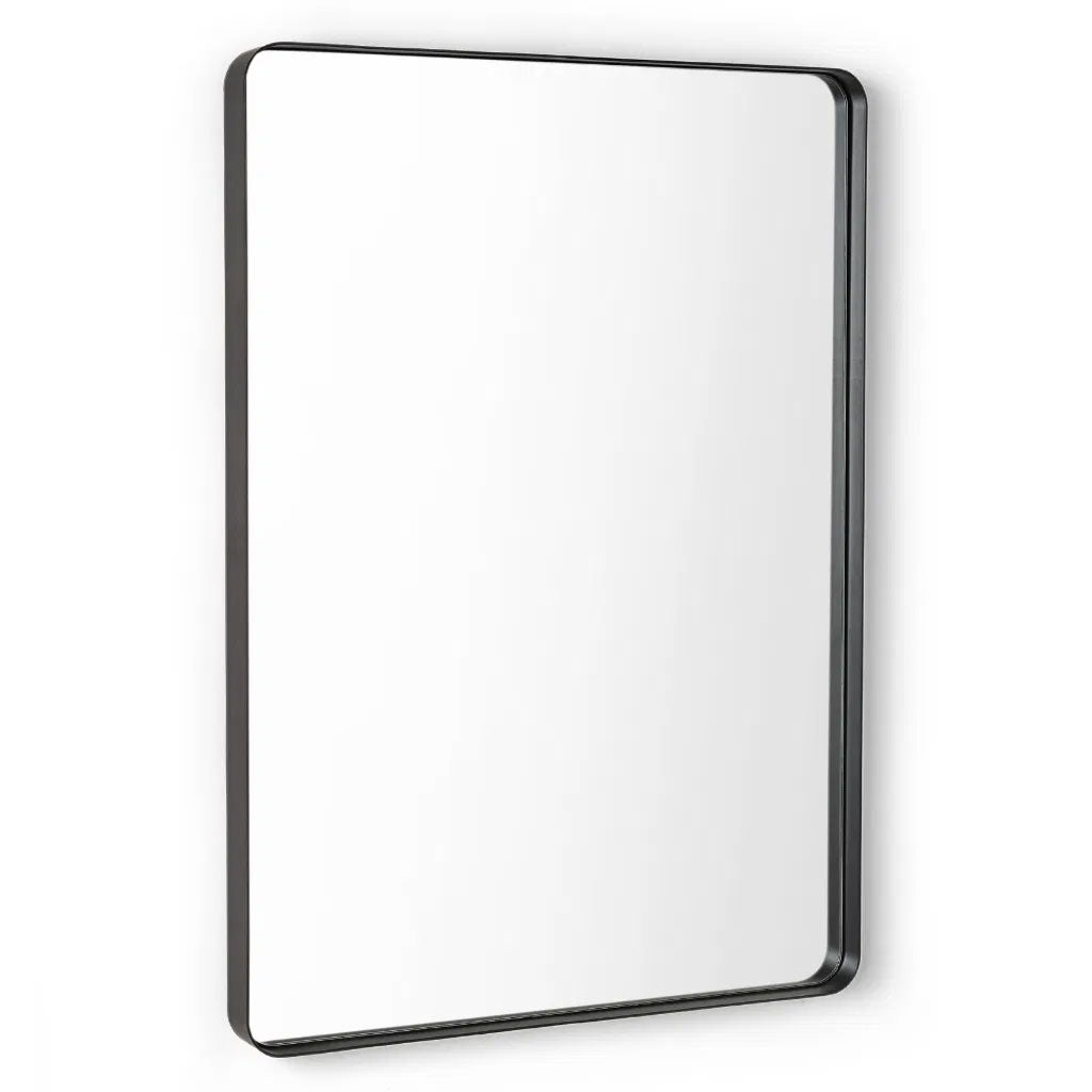 Wall Mirror With Metal Frame Rectangular - Jaya