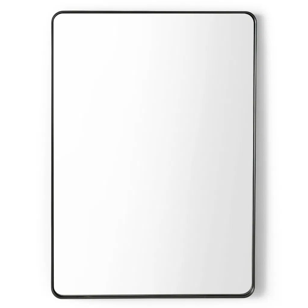 Wall Mirror With Metal Frame Rectangular - Jaya