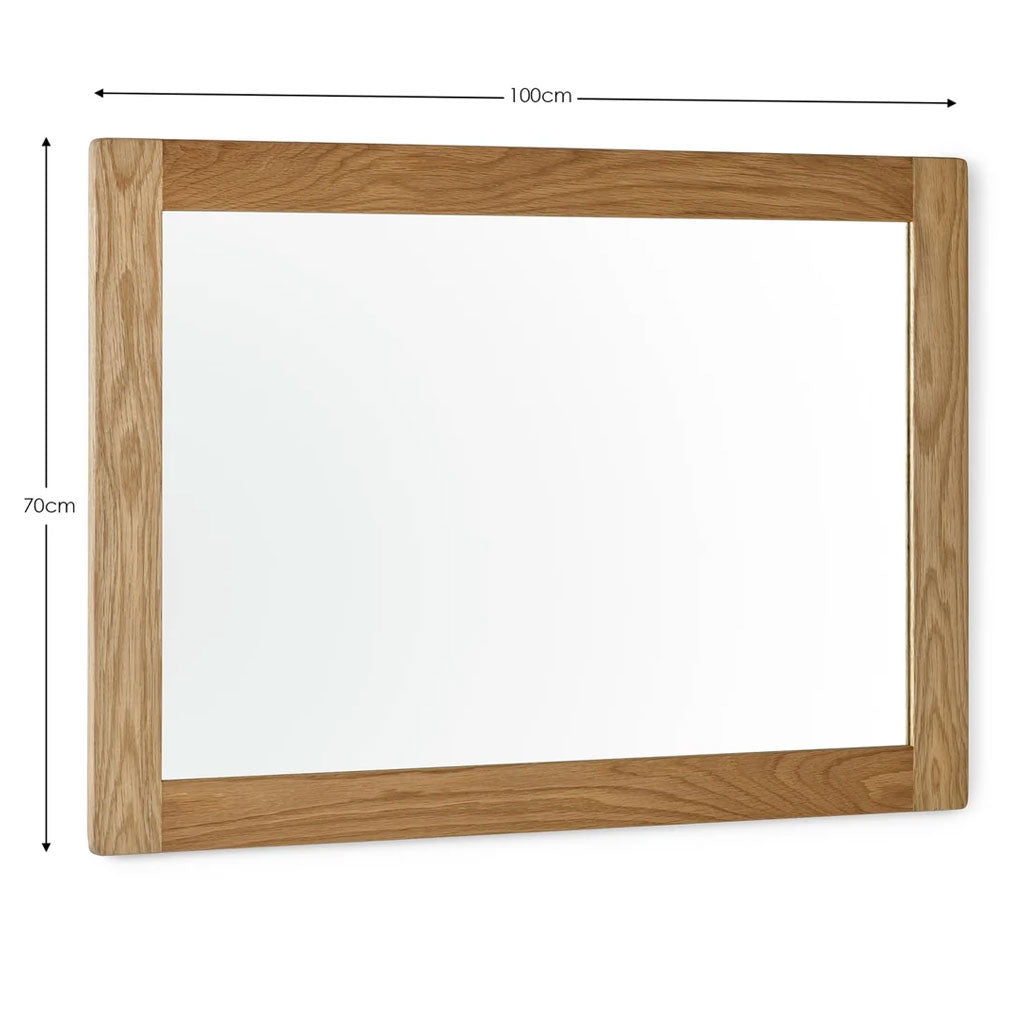 Wall Mirror With Wooden Frame - Mallory