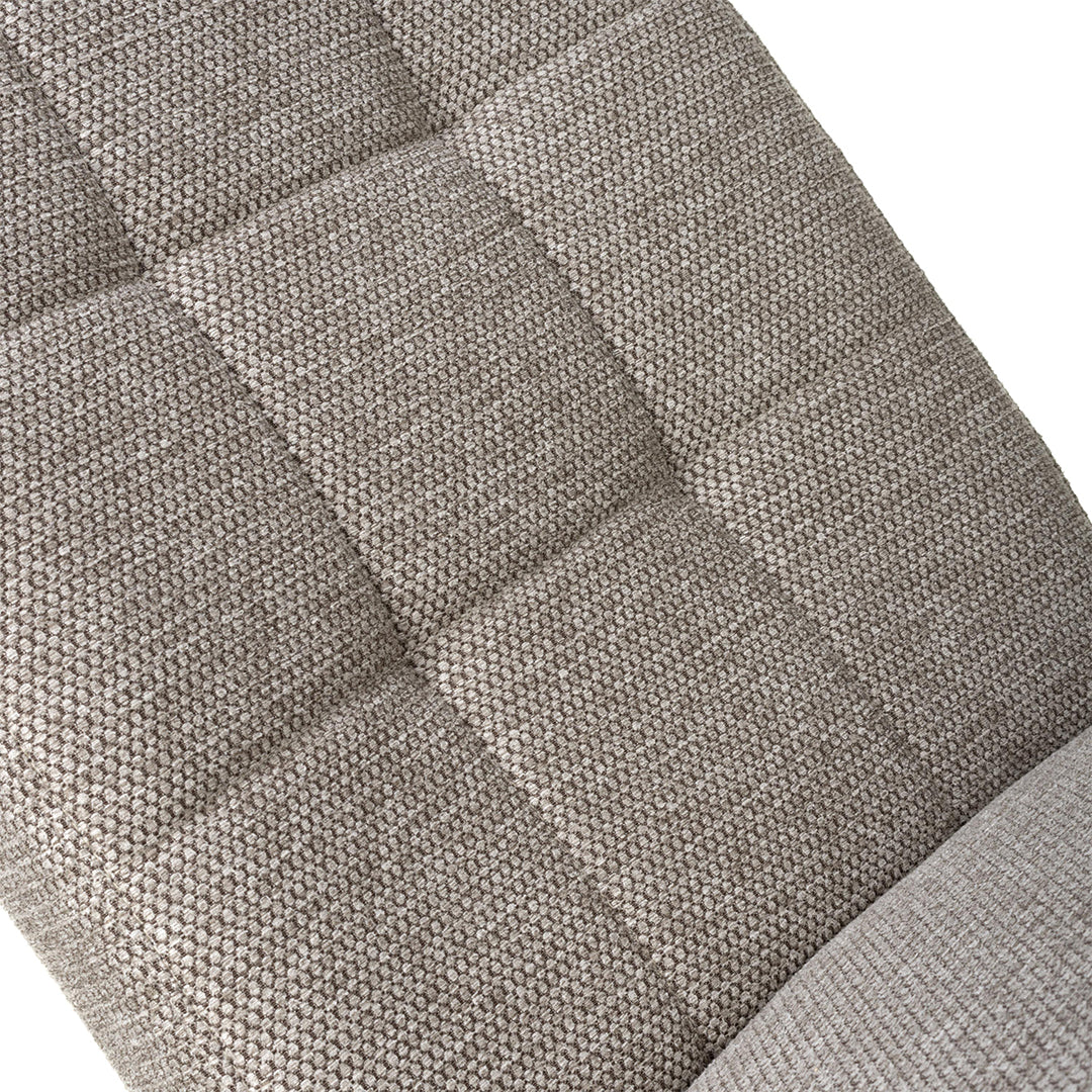 Weave Fabric Dining Chairs in Set Of 2 With Black Legs - Moseley