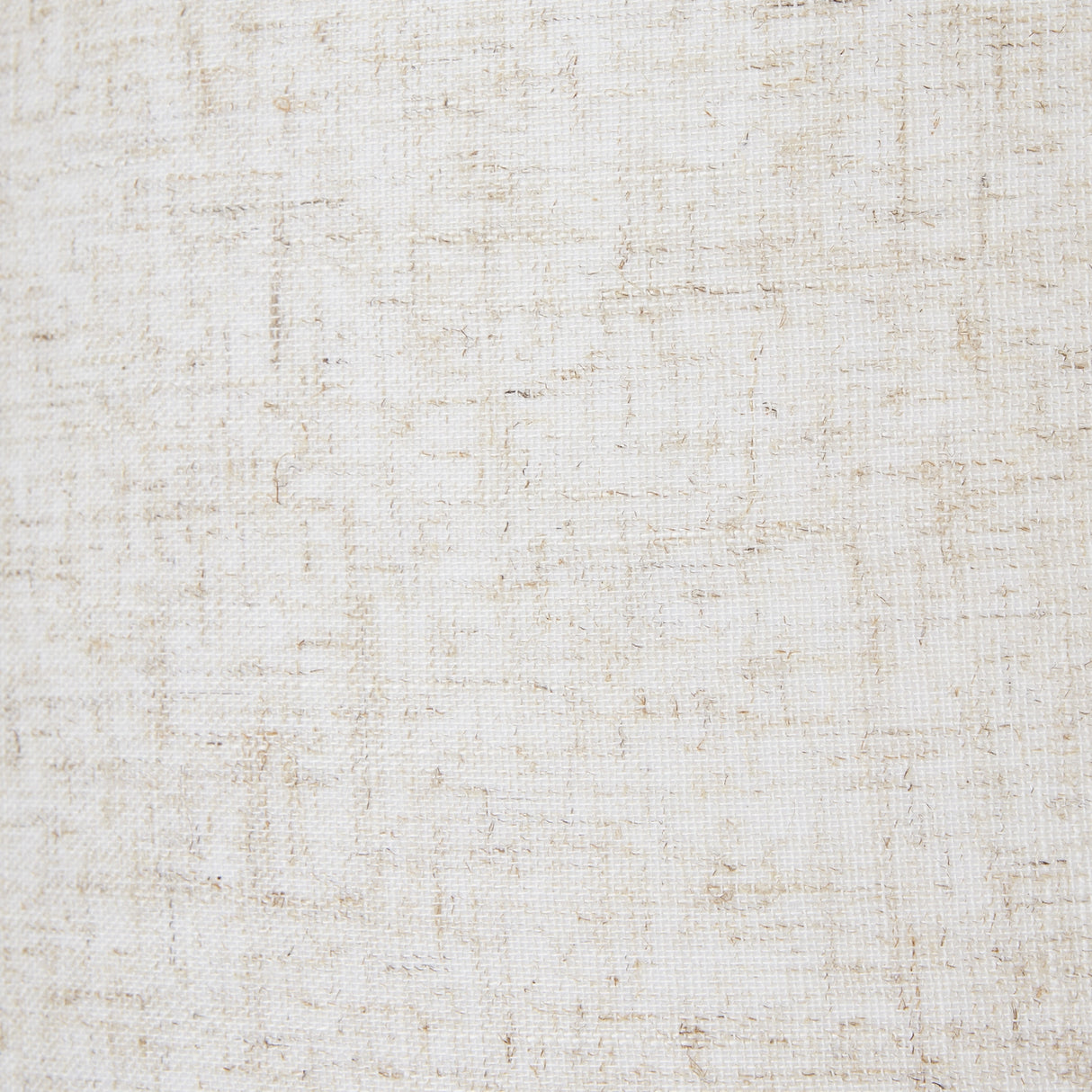 White Linen Shade Table Lamp With Bulbous Wooden Base - Wicker