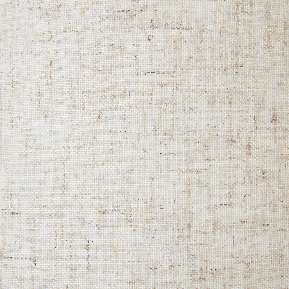 White Linen Shade Table Lamp Small With Bulbous Wooden Base - Wicker