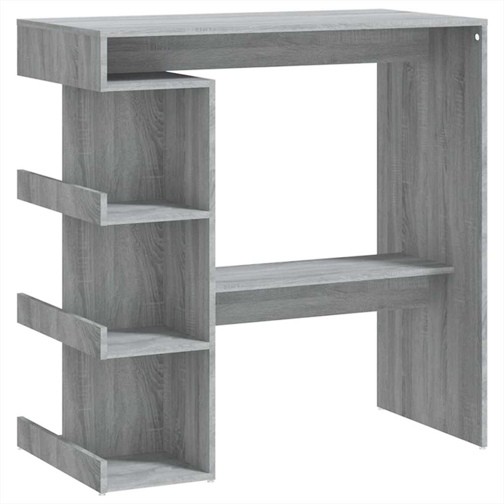 Wooden Bar Table With Storage Rack - Vantage Home